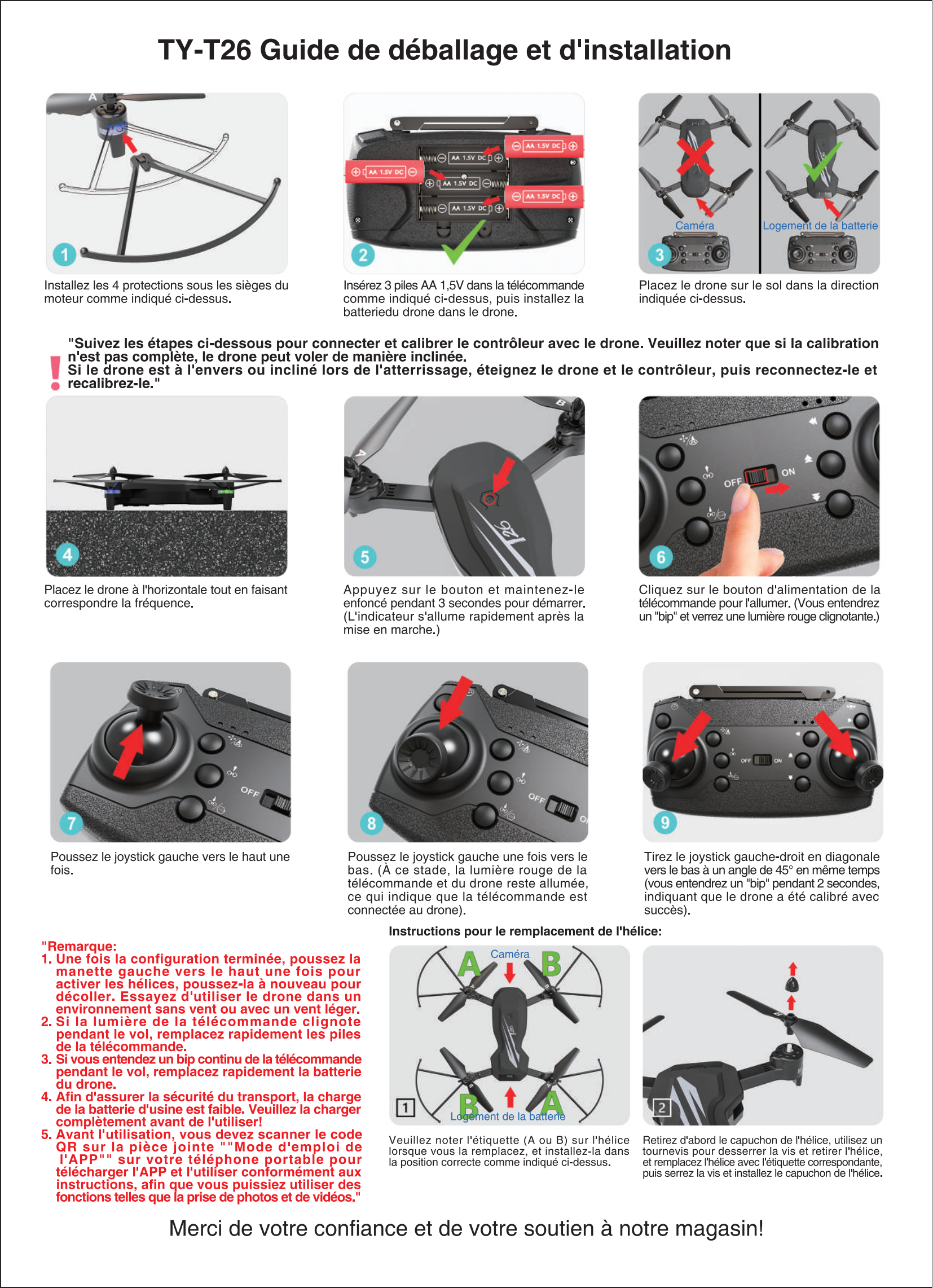 T26 Drone-Unboxing Mga Tagubilin sa Operating